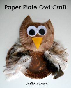 Paper Plate Owl Craft Craftulate