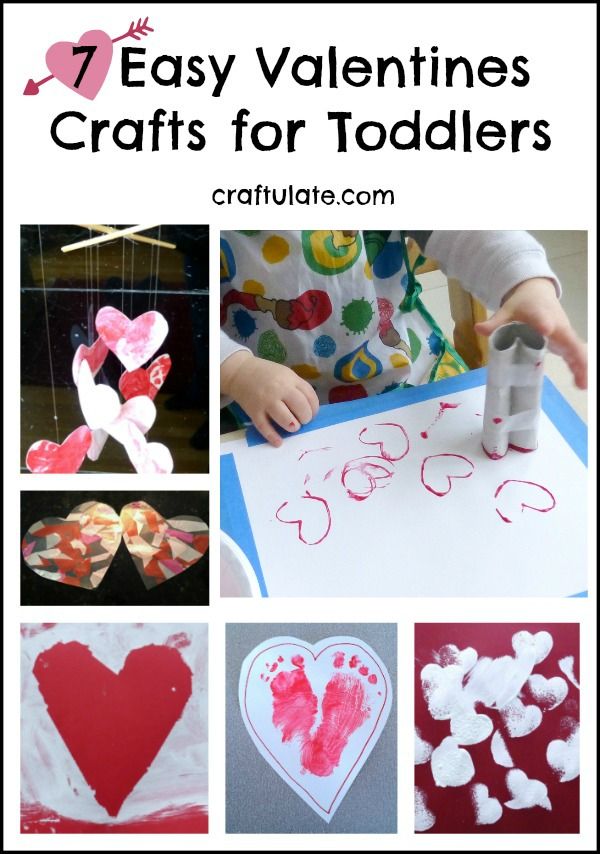 7 Easy Valentines Crafts for Toddlers - perfect for little ones!
