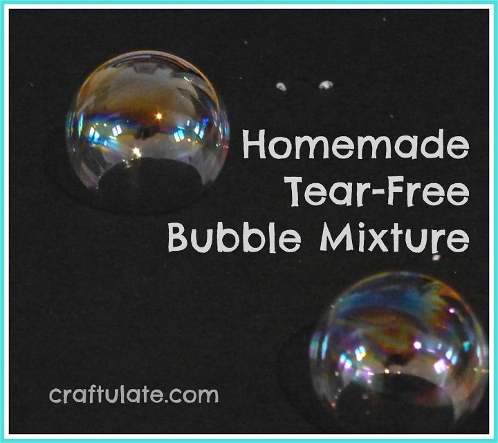 Homemade Tear Free Bubble Recipe