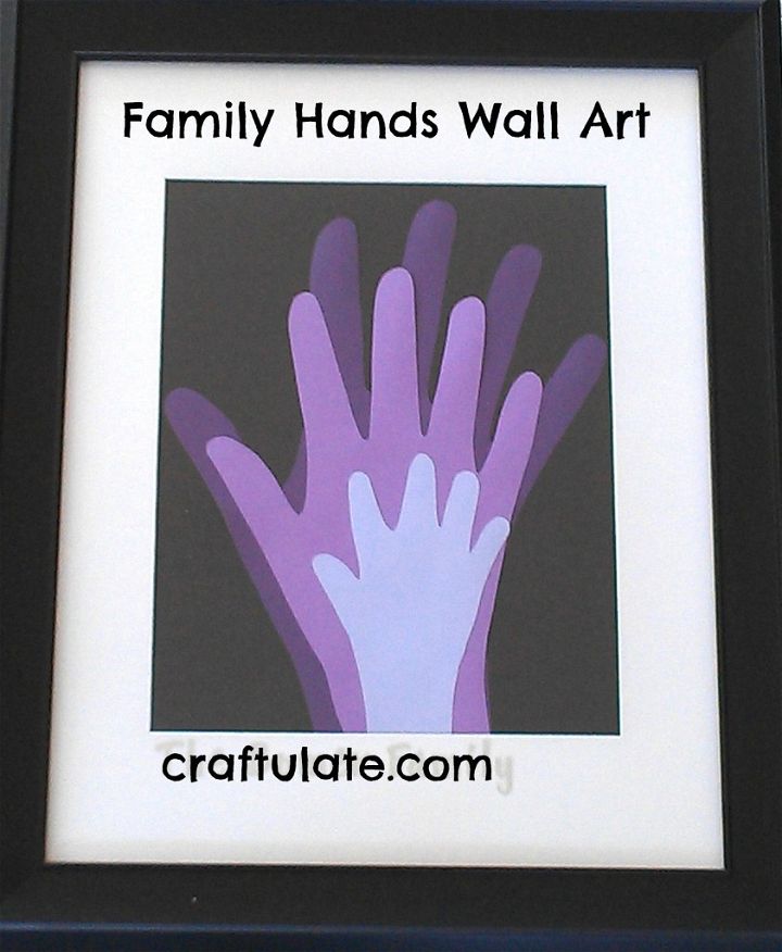 Family Hands Wall Art - a wonderful handprint keepsake