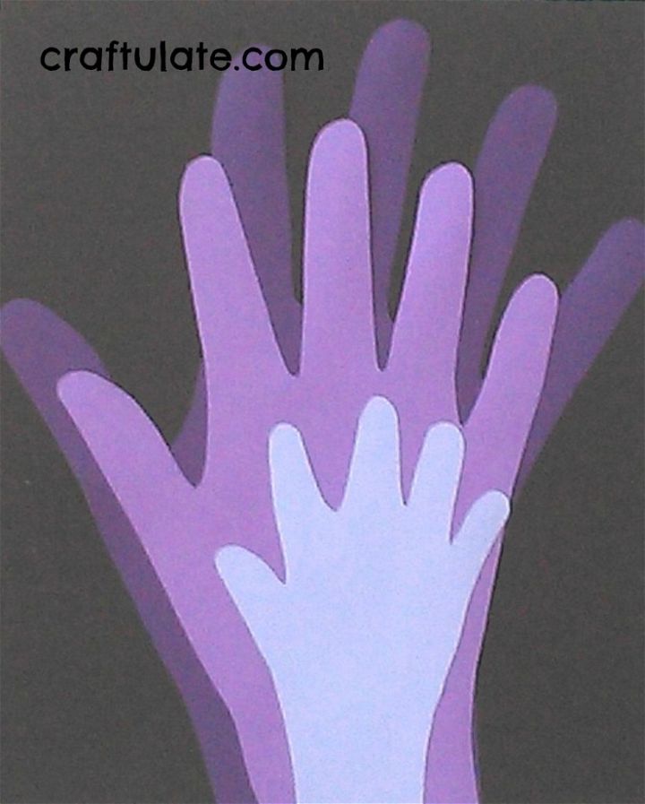 Family Hands Wall Art - a wonderful handprint keepsake