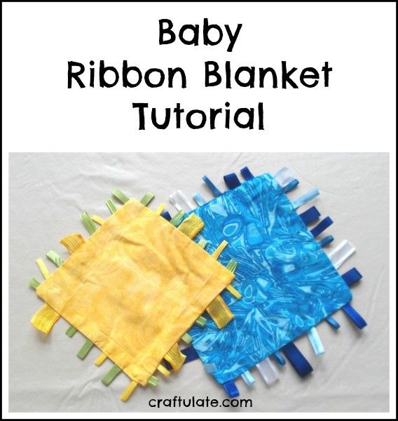 Baby Ribbon Blanket - because babies love ribbon tags!