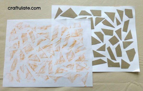 Crayon Rubbings - art activity for toddlers