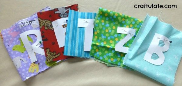 Craftulate: Magnetic Fabric Alphabet