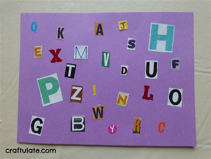 Easy DIY Alphabet Placemat