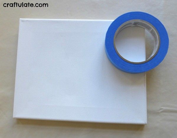 Craftulate: Tape Resist Painting