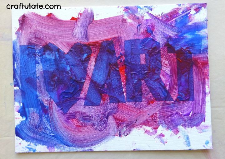 Tape Resist Painting - an easy art technique for young kids