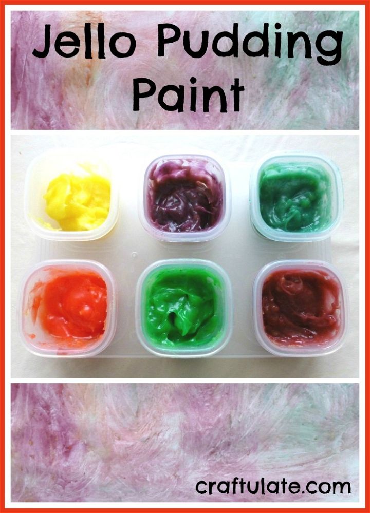 Jello Pudding Paint - a taste-safe homemade paint recipe for little kids