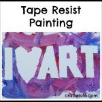Tape Resist Painting