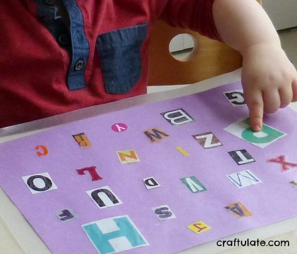 Easy DIY Alphabet Placemat - great for toddlers learning letters!