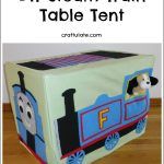 DIY Steam Train Table Tent