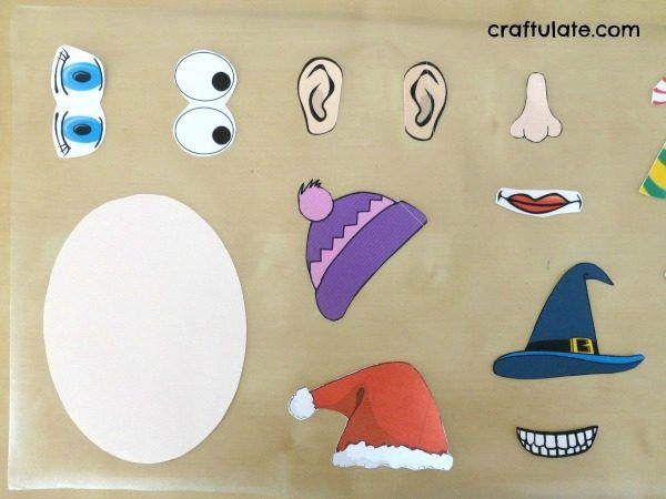 Face Parts Game for toddlers - with free printable!