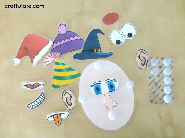 Face Parts Game for toddlers - with free printable!