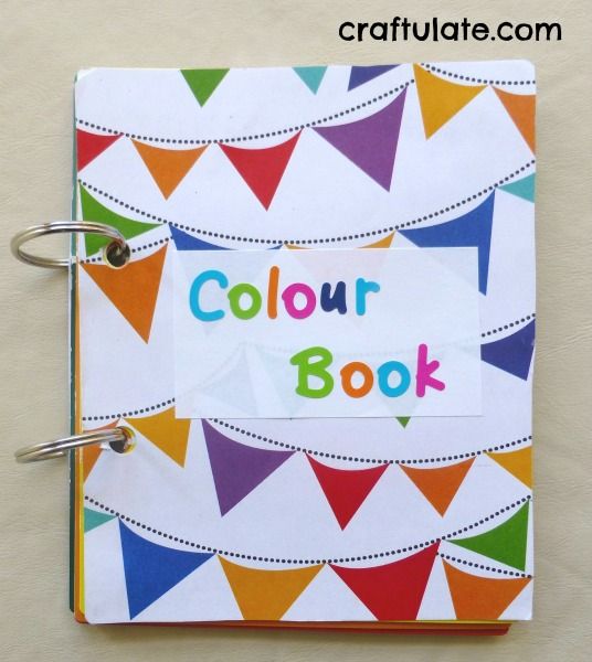 Homemade Colour Book from Paint Swatches