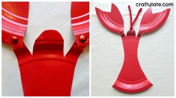 Paper Plate Lobster