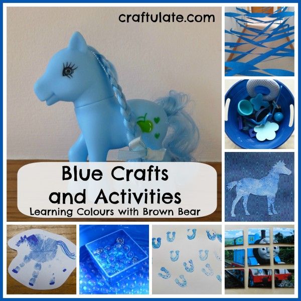 Blue Crafts and Activities (Learning Colors with Brown Bear)