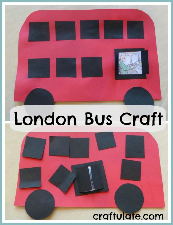 London Bus Craft - an easy craft for kids to celebrate this London icon!