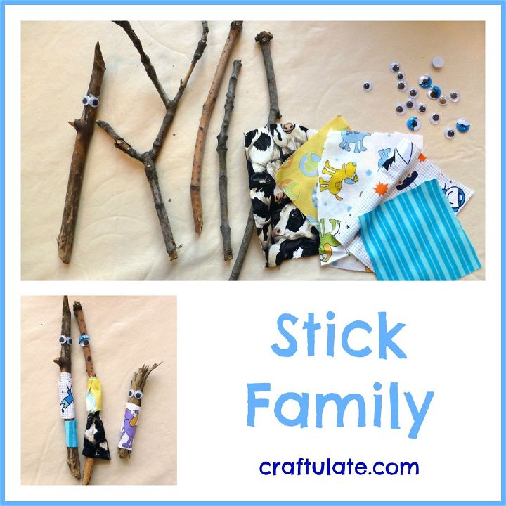 Stick Family - a nature craft for kids