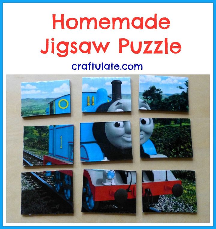 Homemade Jigsaw Puzzle - Thomas the Train - Craftulate