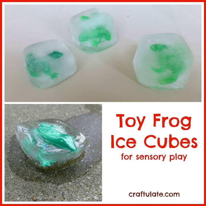 Toy Frog Ice Cubes