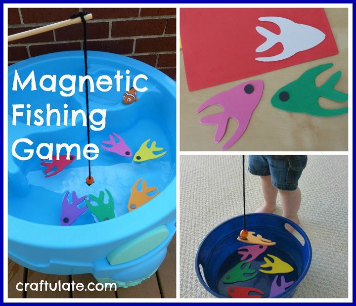 Magnetic Fishing Game to make for kids