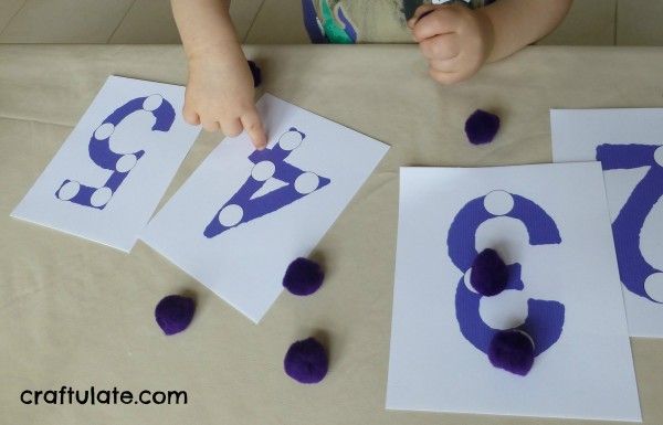 Pom Pom Number Boards