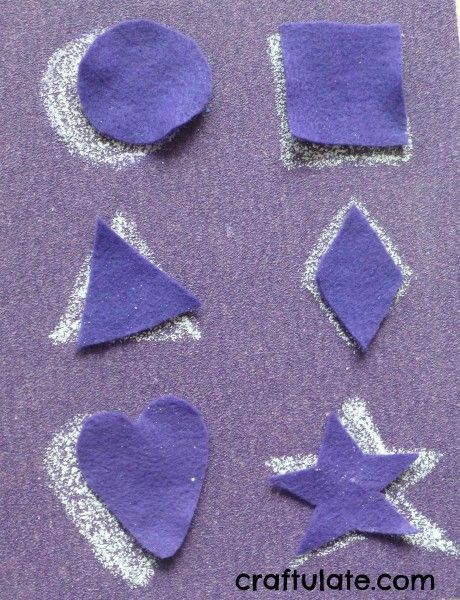 Sandpaper and Felt Shape Match Board