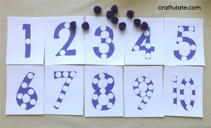 Pom Pom Number Boards