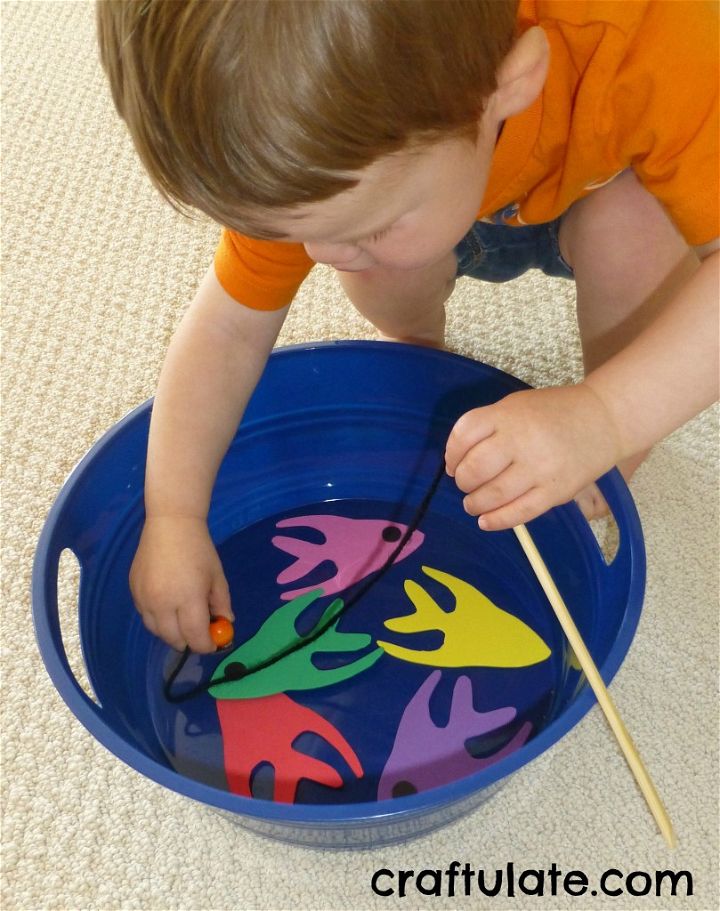 DIY Magnetic Fishing Game