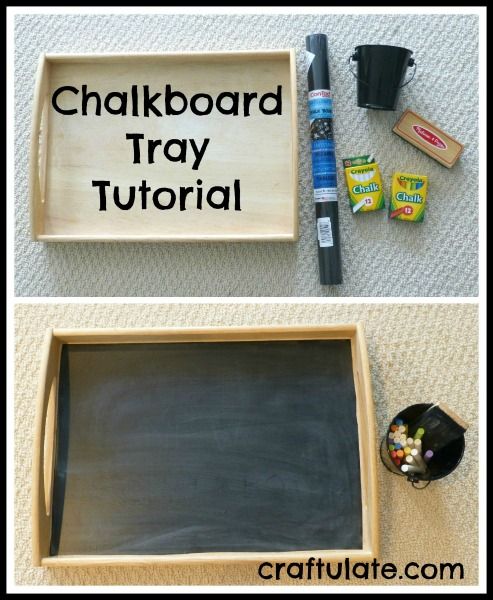 Chalkboard Tray Tutorial by Craftulate