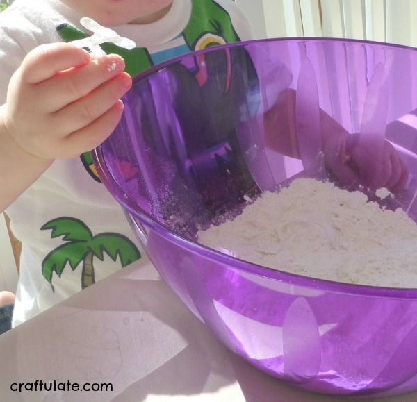 Invisible Hot Glue Letters Sensory Bin