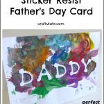 Sticker Resist Father’s Day Card