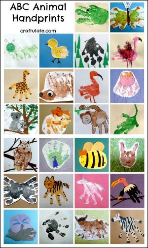 ABC Animal Handprints