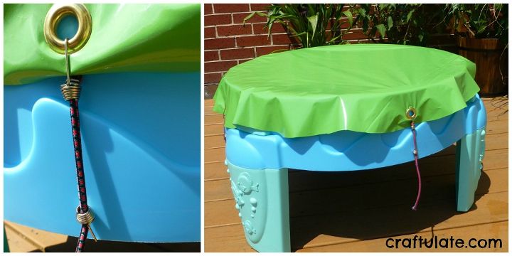 No-Sew Water Table Cover Tutorial