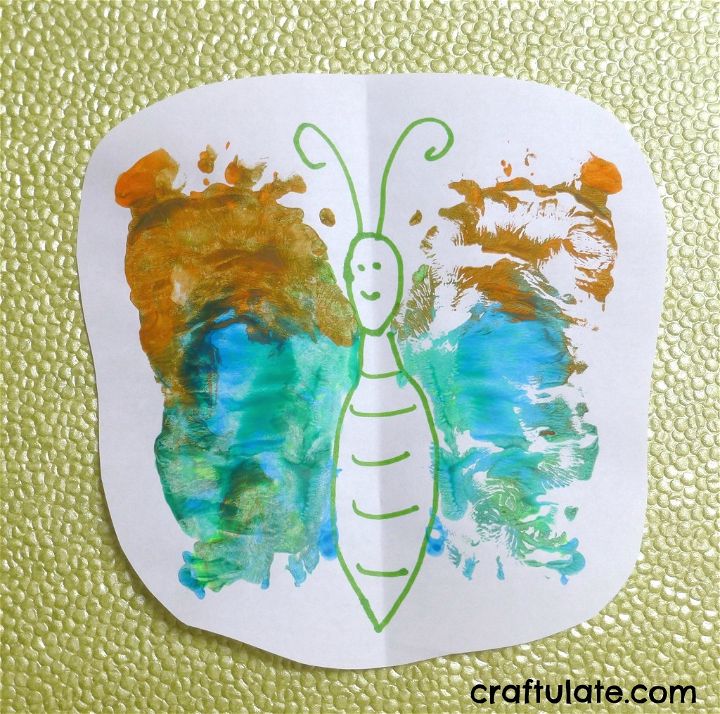 Easy Footprint Butterflies