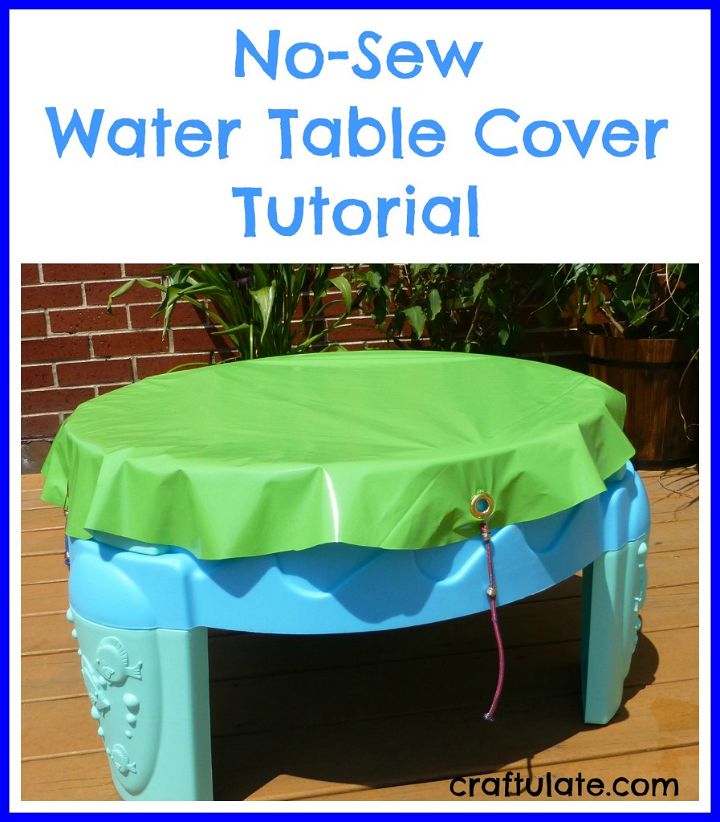 No-Sew Water Table Cover Tutorial