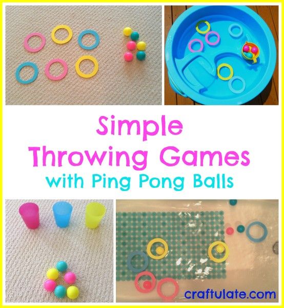 Simple Throwing Games with Ping Pong Balls - Craftulate