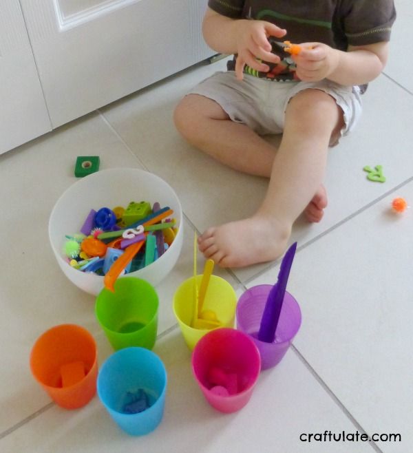 Colour Sorting Cups - Craftulate