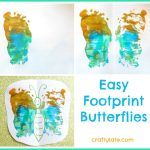 Easy Footprint Butterflies