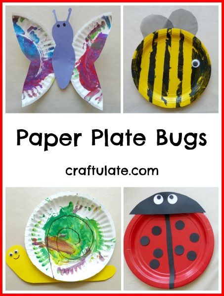 Paper Plate Bugs from Craftulate