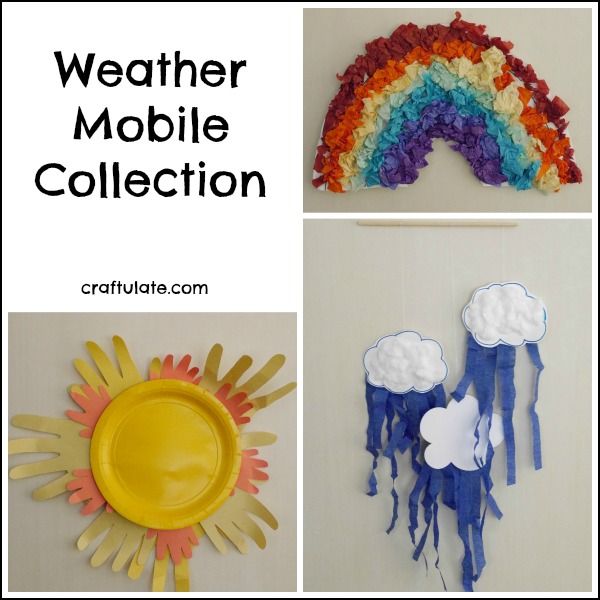 Weather Mobile Collection - fun crafts for kids!