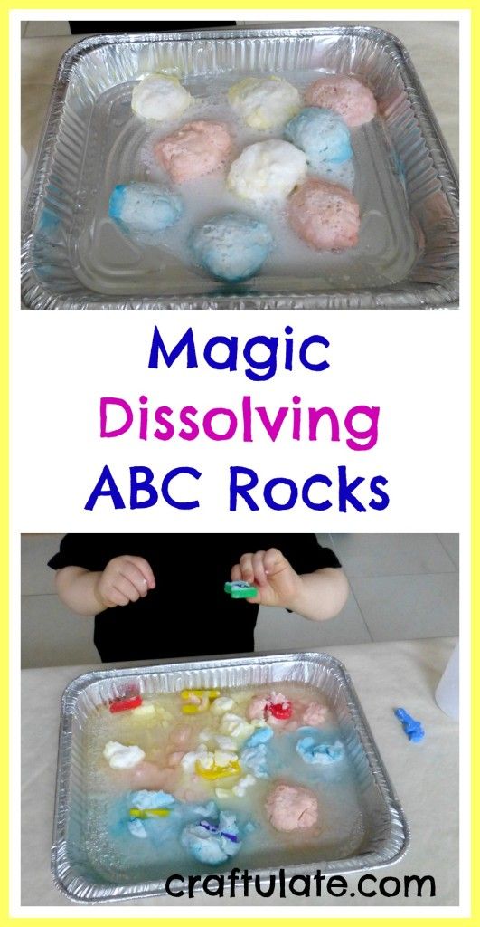 Magic Dissolving ABC Rocks