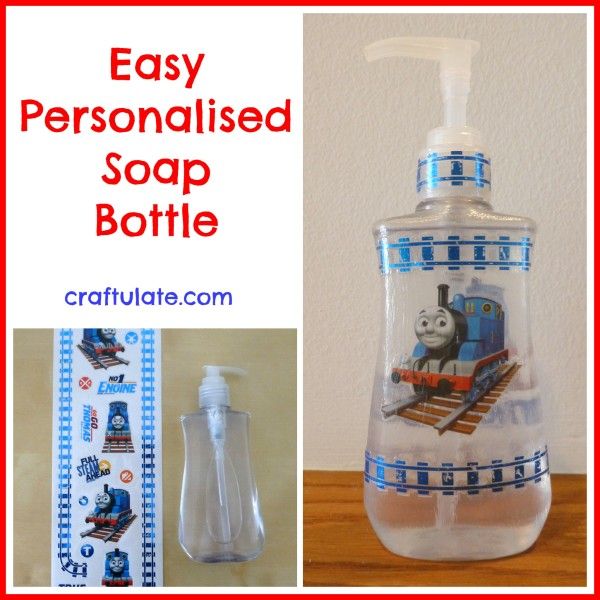 Easy Personalised Soap Bottle