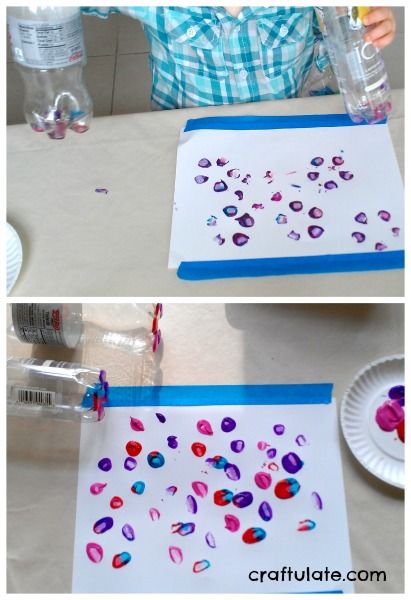 Soda Bottle Flower Prints