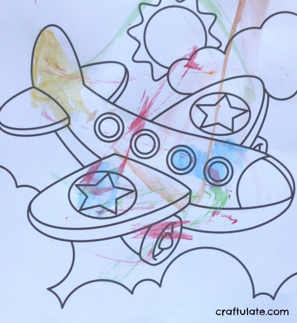 airplane drawings for kids