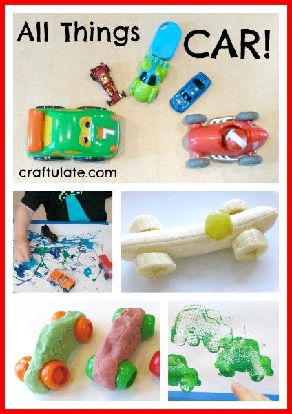 All Things Car! Crafts and activities for kids with a car theme!