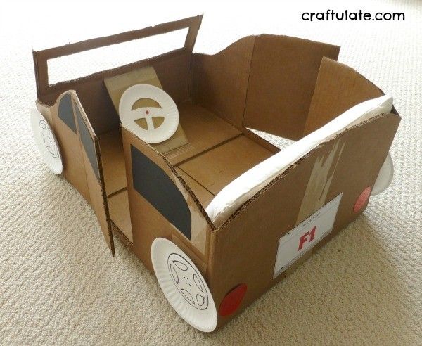 Cardboard Box Car