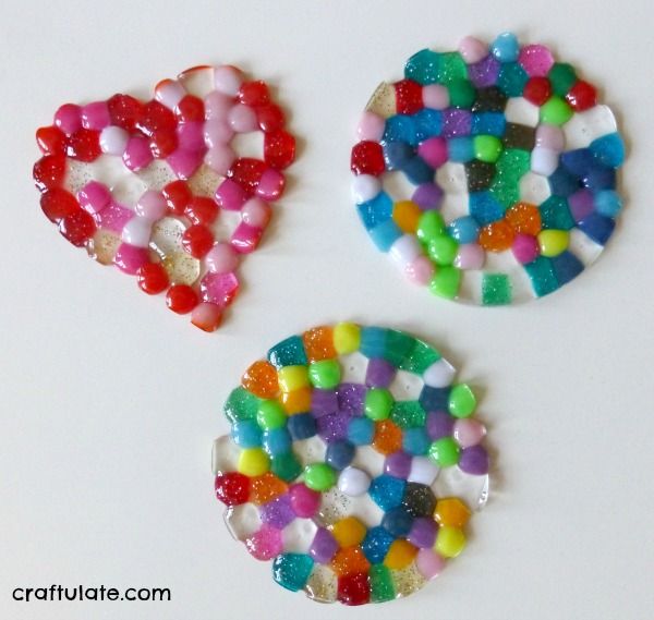 Melty Bead Coasters - a fun craft for kids to make and perfect for gifts!