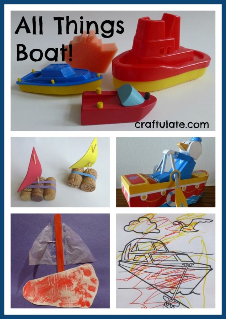 All Things Boat! Crafts and activities for kids with a boat theme!