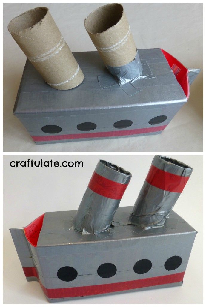 Five Homemade Boats for kids to make